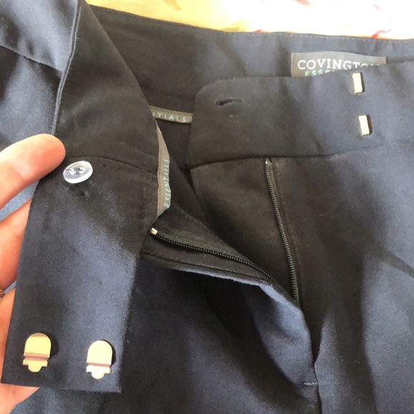 COVINGTON Essentials Size 18S Straight Leg Blue Pant Trouser Career $68 NWT - Picture 11 of 11